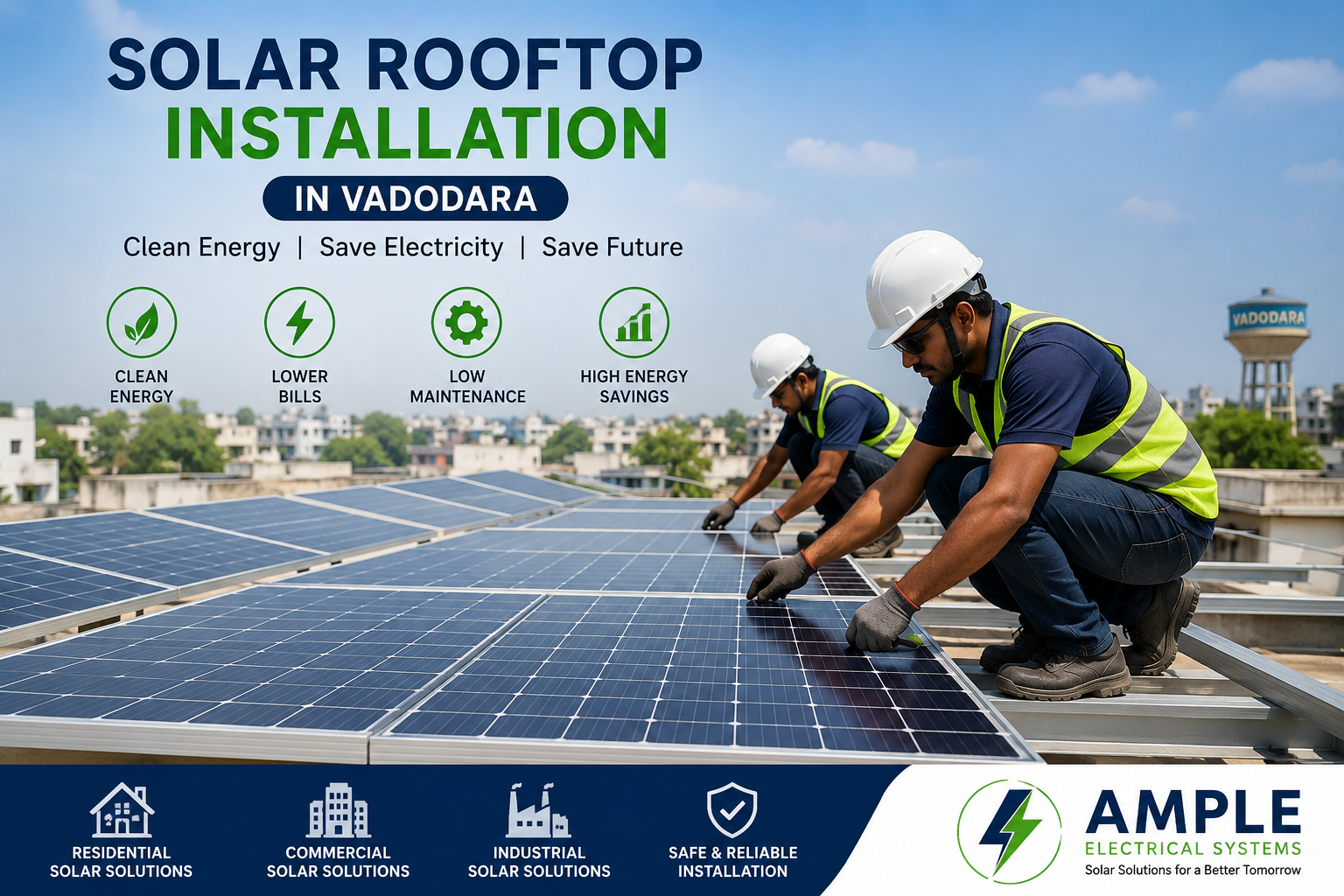 Solar Rooftop Installation in Vadodara – Smart Solar Energy Solutions for Homes & Businesses