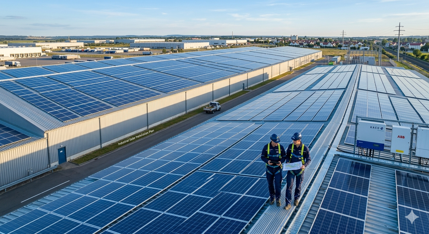 Industrial Solar Panel Installation in Vadodara