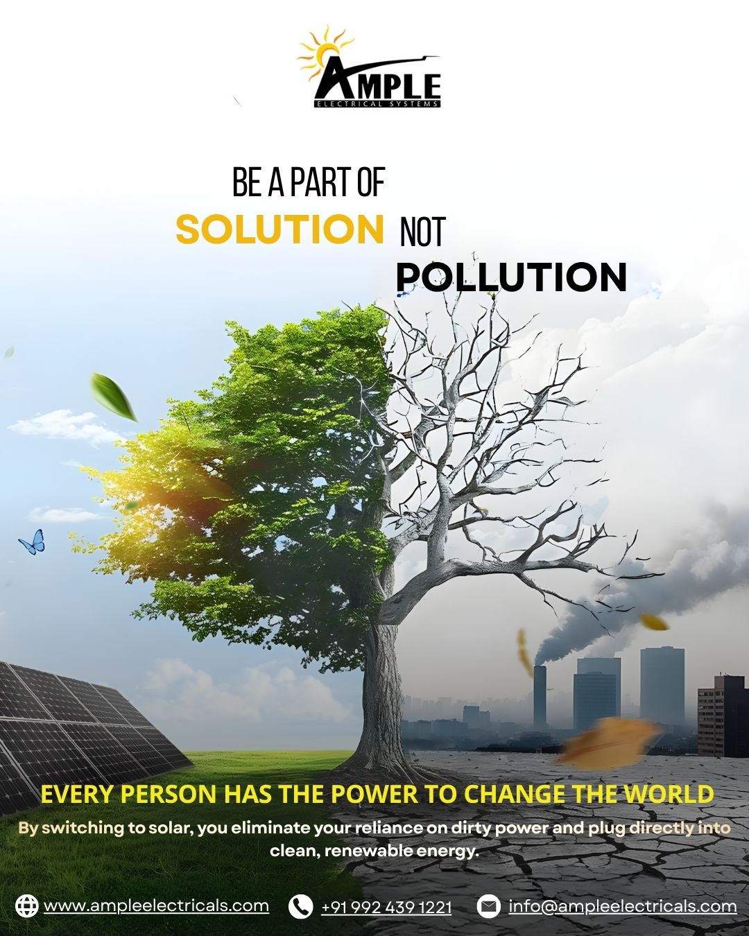 Be a Part of the Solution, Not Pollution – Why Solar Energy is the Future of Sustainable Living
