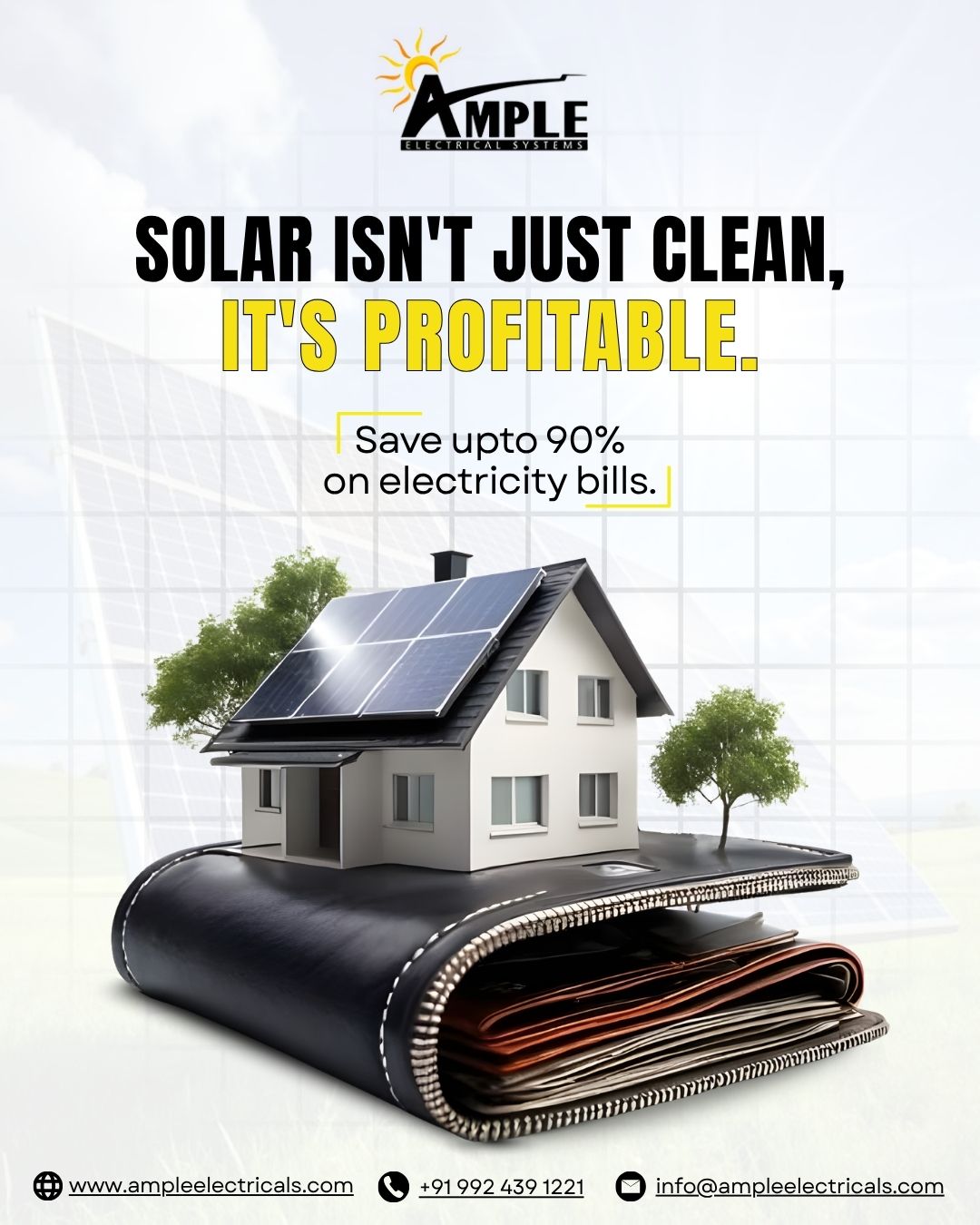 Solar Isn't Just Clean, It's Profitable: How Solar Energy Can Reduce Your Electricity Bills by Up to 90%