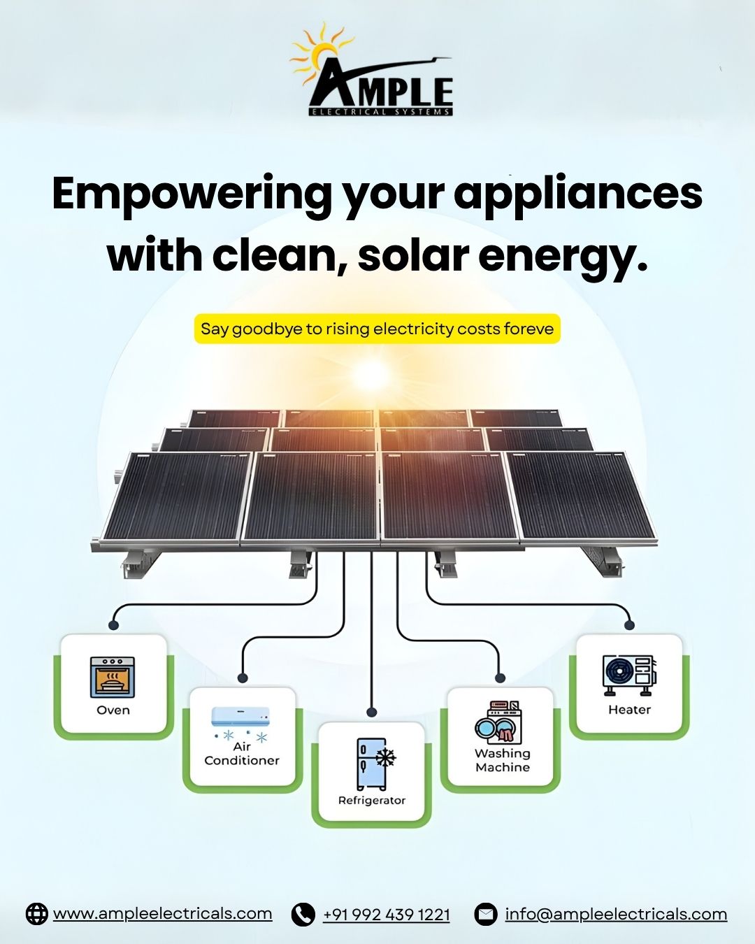 Empowering Your Appliances with Clean Solar Energy: A Smart Solution for Modern Homes