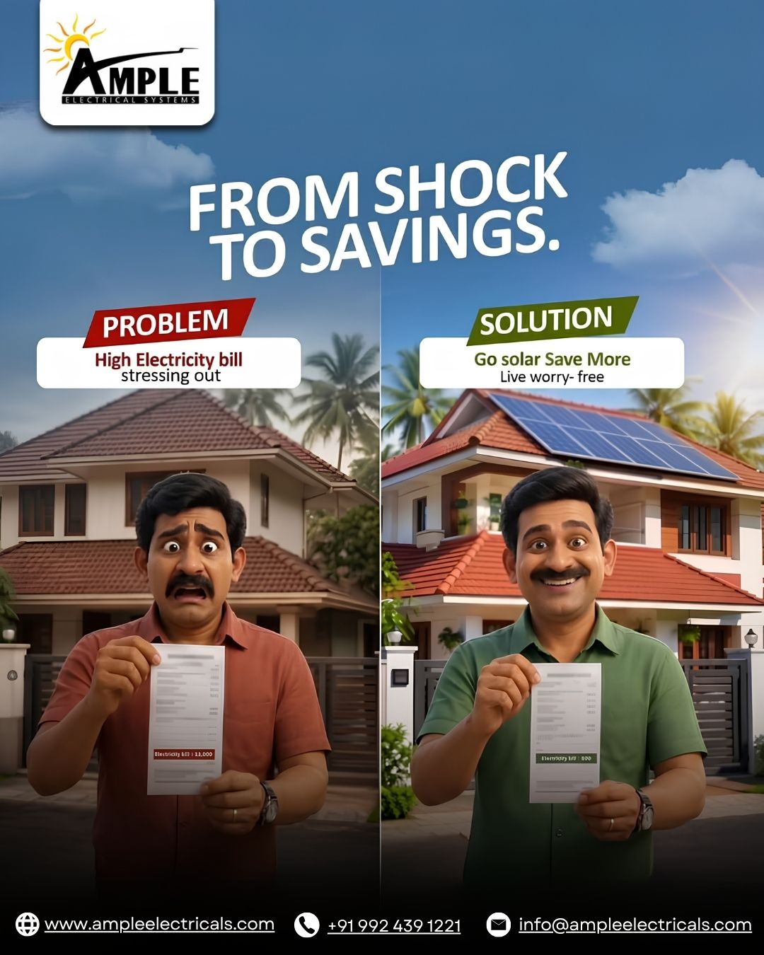 high electricity bill solution, solar energy savings, reduce electricity bill, solar panel installation, rooftop solar system, solar power benefits, renewable energy solutions, solar for homes, solar energy company, solar electricity savings, energy indep